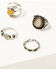 Image #1 - Shyanne Women's Natural Stone Ring Set - 4 Piece , Natural, hi-res