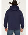Image #4 - Cody James Men's Origin Logo Hooded Sweatshirt, Navy, hi-res