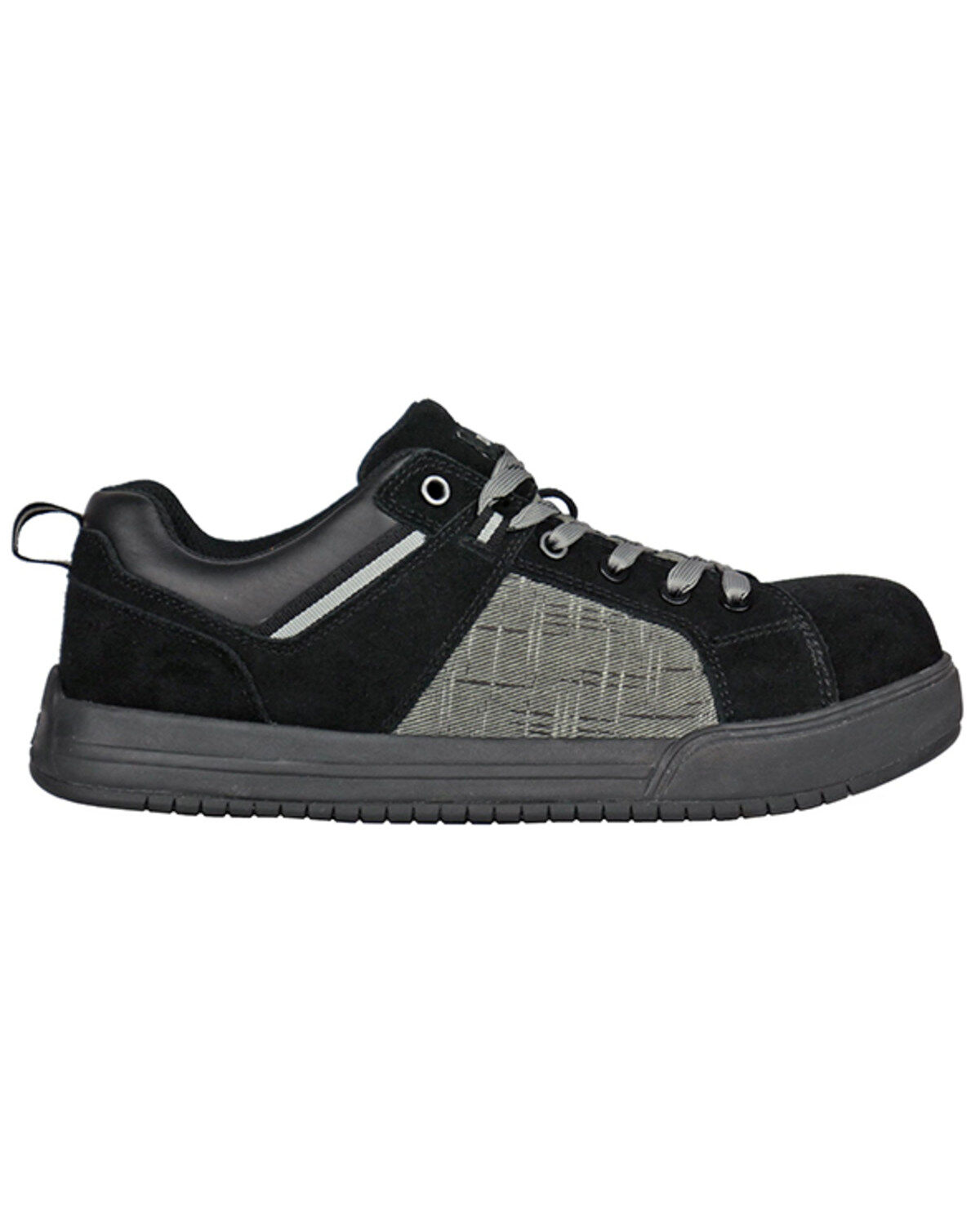 Image #2 - Die Hard Men's Solstice Lace-Up Work Shoes - Composite Toe, Black/grey, hi-res