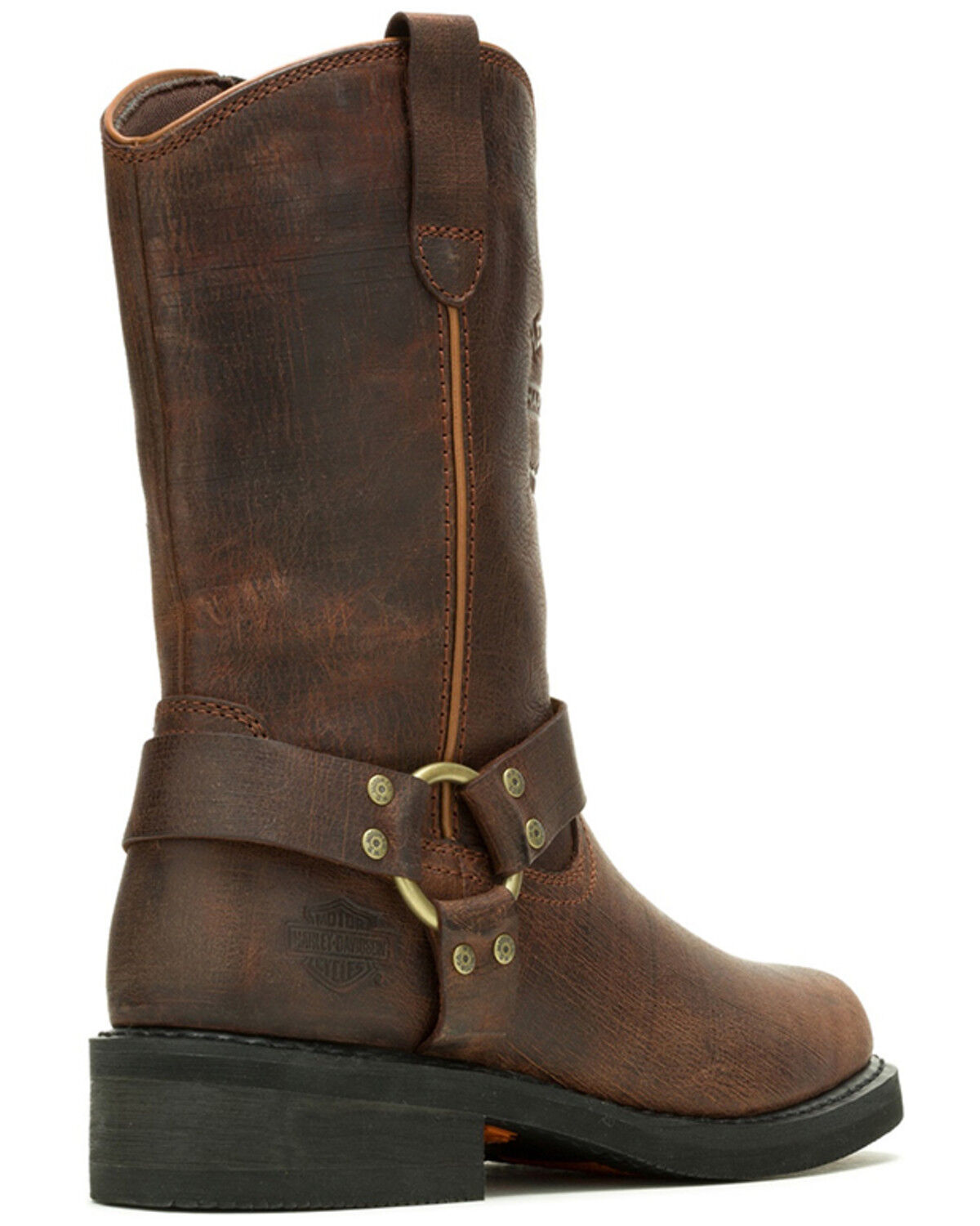 Image #2 - Harley Davidson Men's Hustin West Motorcycle Boots - Square Toe, Brown, hi-res