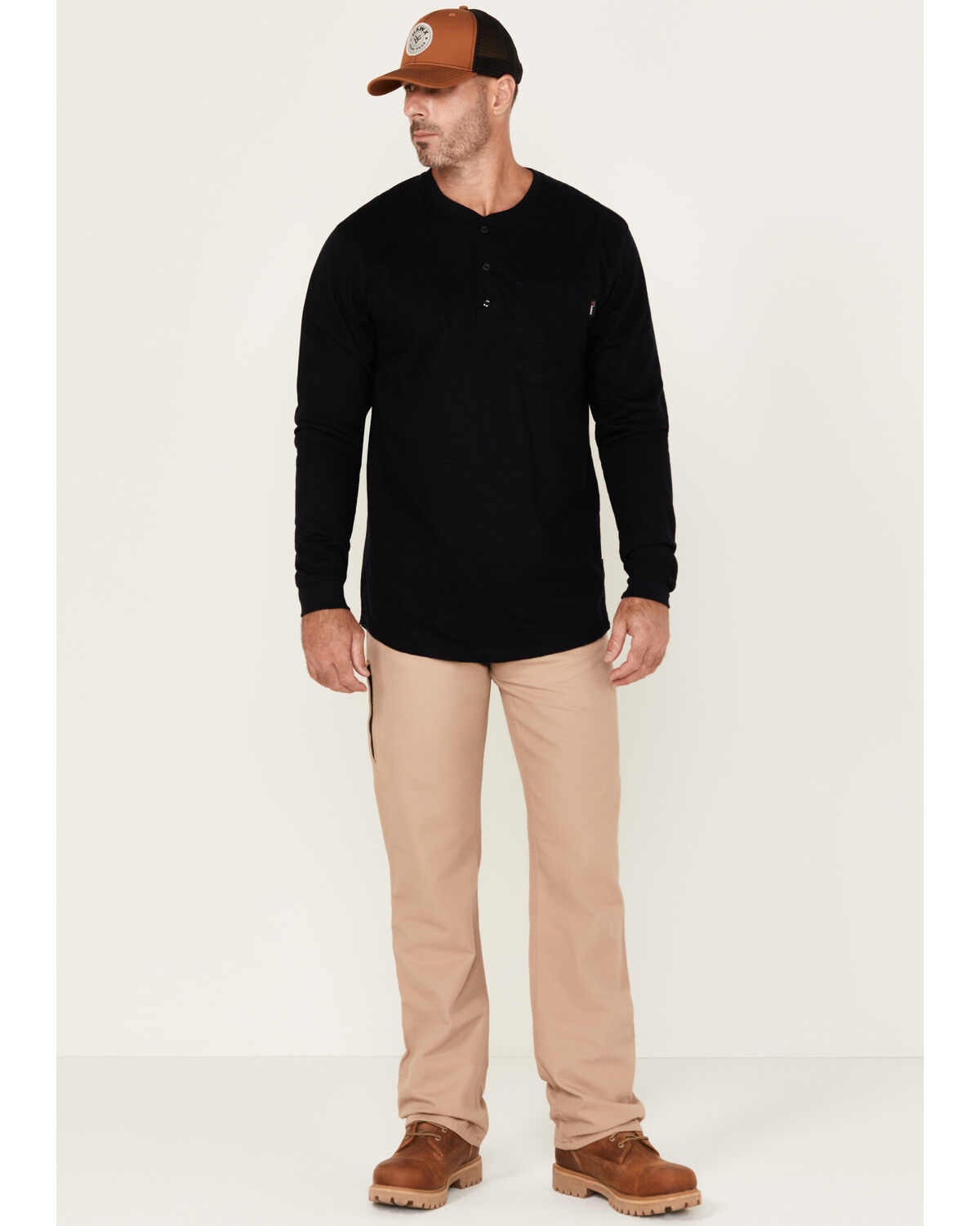 Lapco Men's FR Mid Rise Relaxed Straight Canvas Work Pants, Beige, hi-res