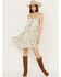 Image #2 - Cleo + Wolf Women's Floral Print Strappy Dress, Cream, hi-res