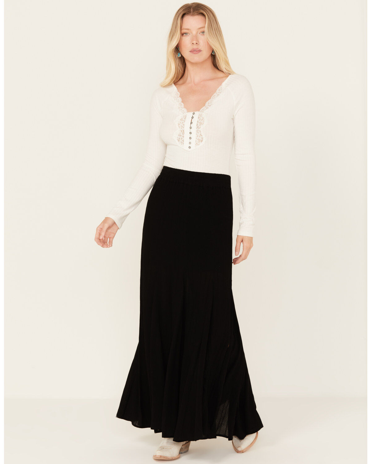 Idyllwind Women's Lottie Maxi Skirt, Black, hi-res