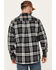 Image #4 - Hawx Men's FR Plaid Print Long Sleeve Button-Down Work Shirt , Charcoal, hi-res