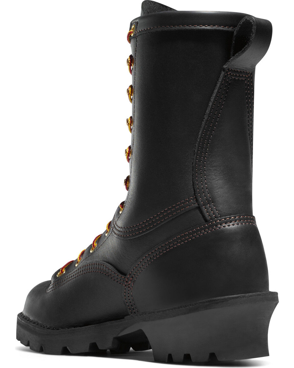 Image #3 - Danner Men's 10" Flashpoint II Vibram Fire Logger Outsole Work Boots - Round Toe, Black, hi-res