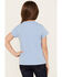 Image #4 - Shyanne Girls' Rodeo Soul Short Sleeve Graphic Tee, Blue, hi-res