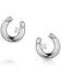 Image #1 - Montana Silversmiths Women's Little Light Horseshoe Earrings , Silver, hi-res