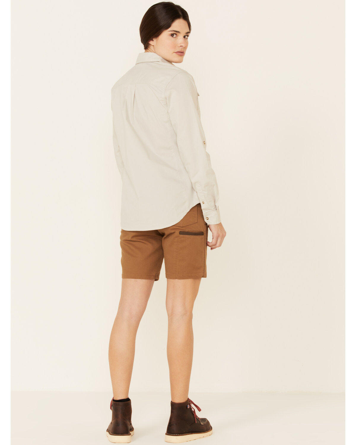 Image #2 - Wrangler Women's Technician Work Shorts, Brown, hi-res
