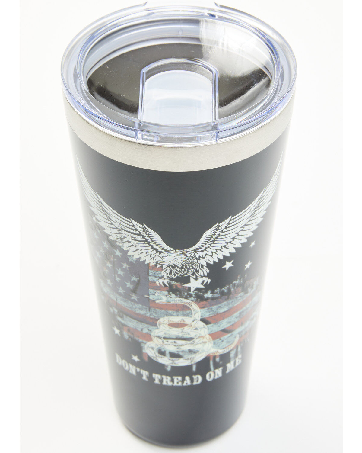 Image #2 - Boot Barn Don't Tread On Me 32oz Tumbler, Black, hi-res