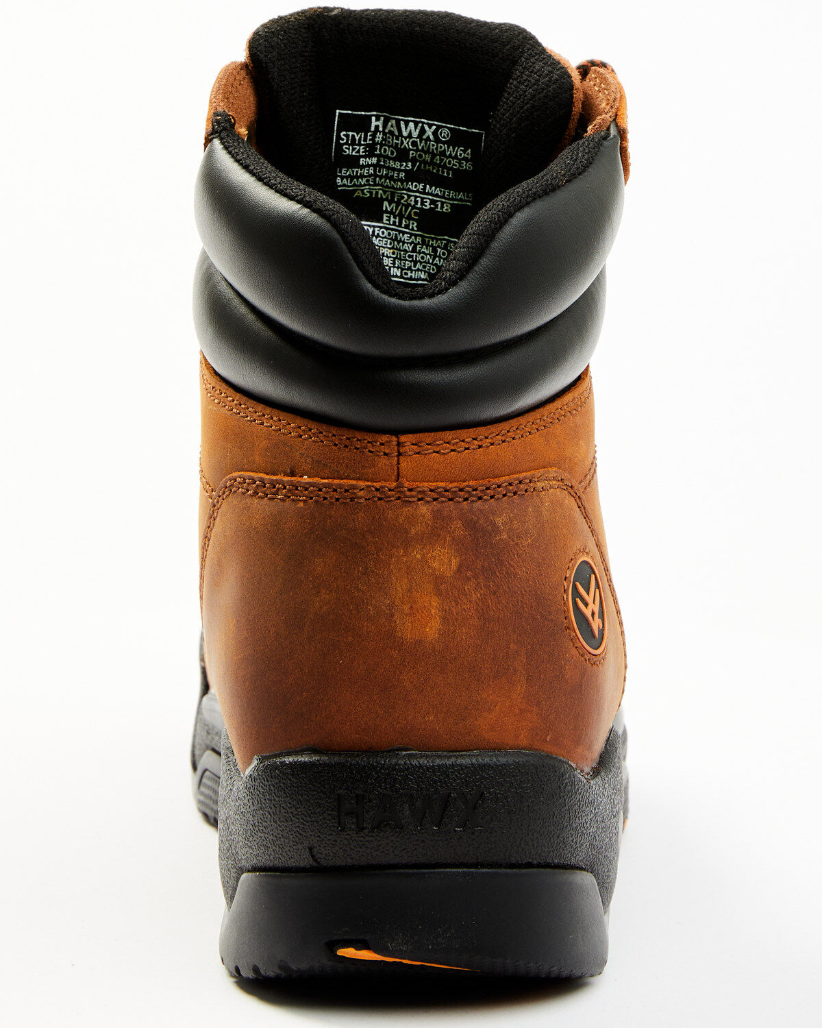 Image #5 - Hawx Men's 6" Enforcer Lace-Up Waterproof Hiking Work Boot - Composite Toe, Brown, hi-res
