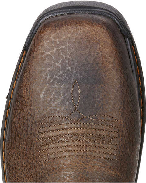 Image #4 - Ariat Men's Intrepid VentTEK Comp Toe Pull-On Safety Work Boots, Brown, hi-res