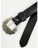Image #3 - Idyllwind Women's Boot Stitch Roughout Suede Belt, Black, hi-res