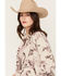 Image #2 - Shyanne Women's Paisley Print Belted Cardigan, Maroon, hi-res