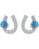 Image #1 - Montana Silversmiths Women's Lightfoot Horseshoe Earrings, Silver, hi-res