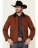 Image #2 - Pendleton Men's Whiskey Carson City Canvas Zip-Front Barn Coat, Cognac, hi-res
