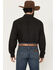 Image #4 - Wrangler Men's Tonal Long Sleeve Snap Western Shirt, Black, hi-res