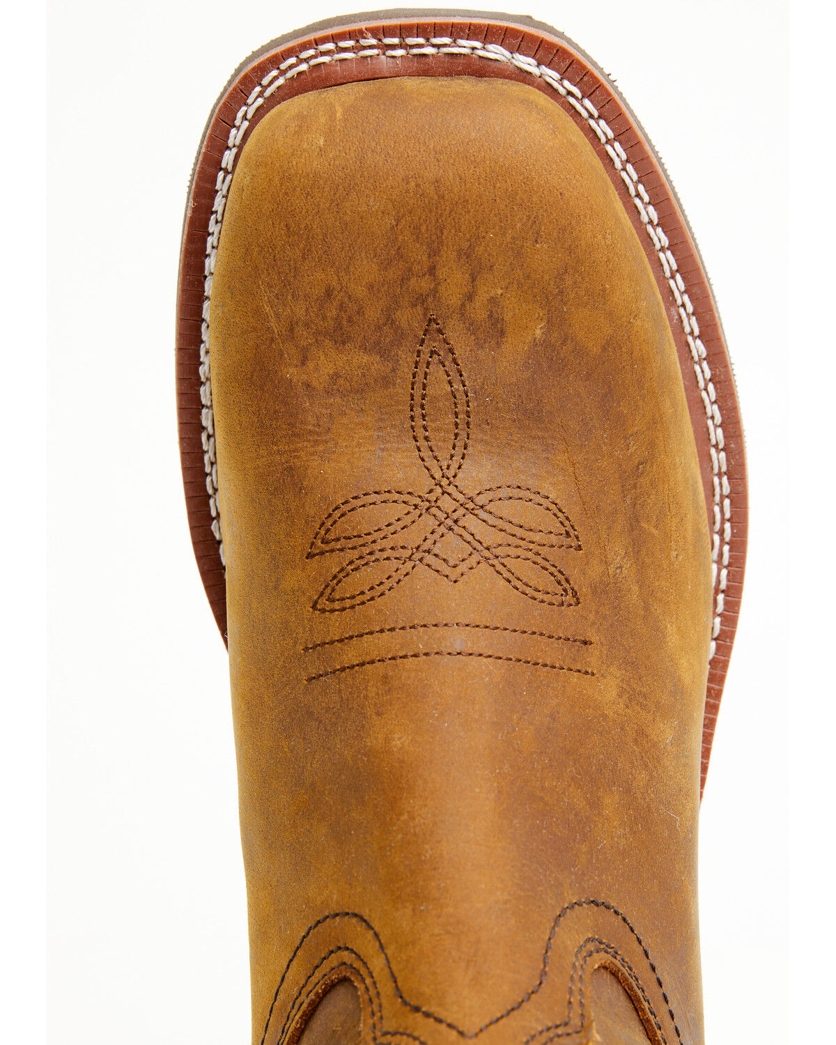 Image #6 - Ad Tec Men's Oiled Western Boots - Square Toe, Brown, hi-res