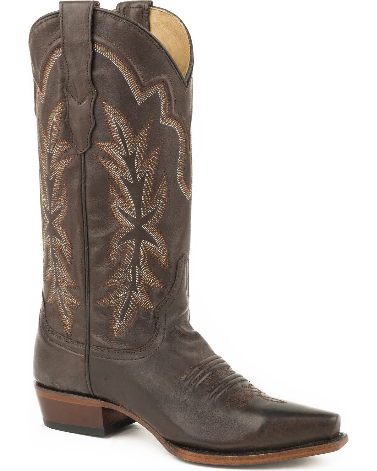 Image #1 - Stetson Women's Dark Brown Casey Leather Boots - Snip Toe, Brown, hi-res