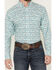 Image #3 - Ariat Men's Jerome Paisley Print Long Sleeve Button-Down Western Shirt - Big, Teal, hi-res