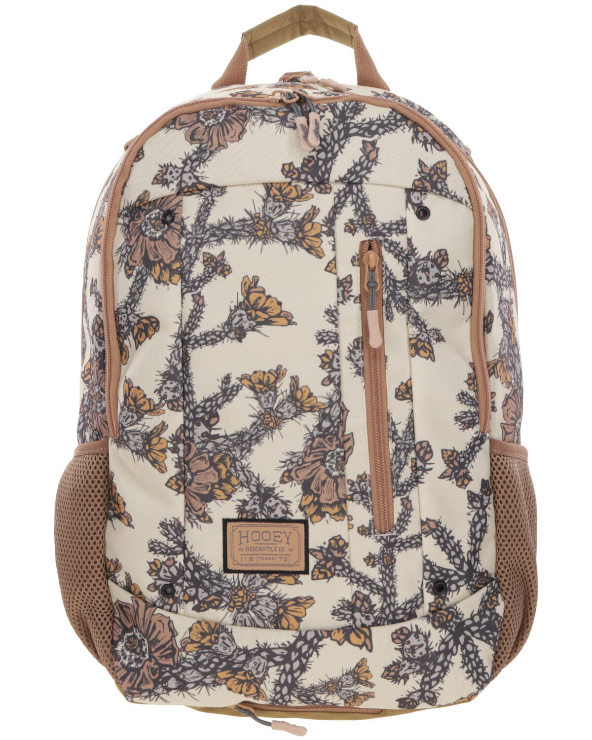 Image #1 - Hooey Rockstar Floral Print Backpack, Cream, hi-res
