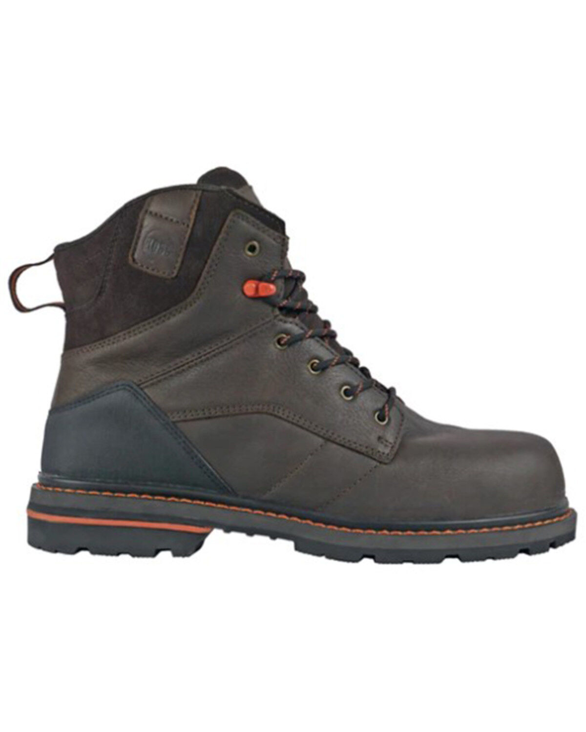 Image #2 - Hoss Men's 6" Carson Work Boots - Soft Toe, Brown, hi-res