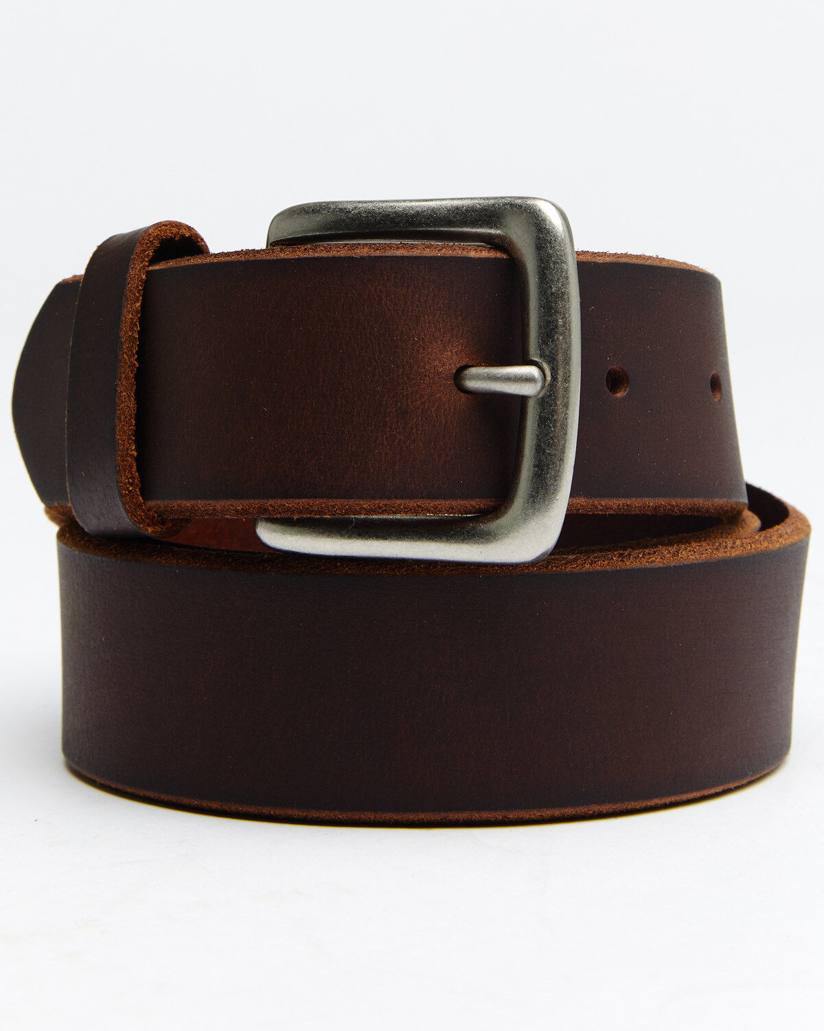 Image #1 - Hawx&reg; Men's Beveled Edge Work Belt, Brown, hi-res