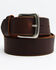 Image #1 - Hawx® Men's Beveled Edge Work Belt, Brown, hi-res