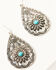 Image #2 - Shyanne Women's Classic Metal Teardrop Earrings, Silver, hi-res