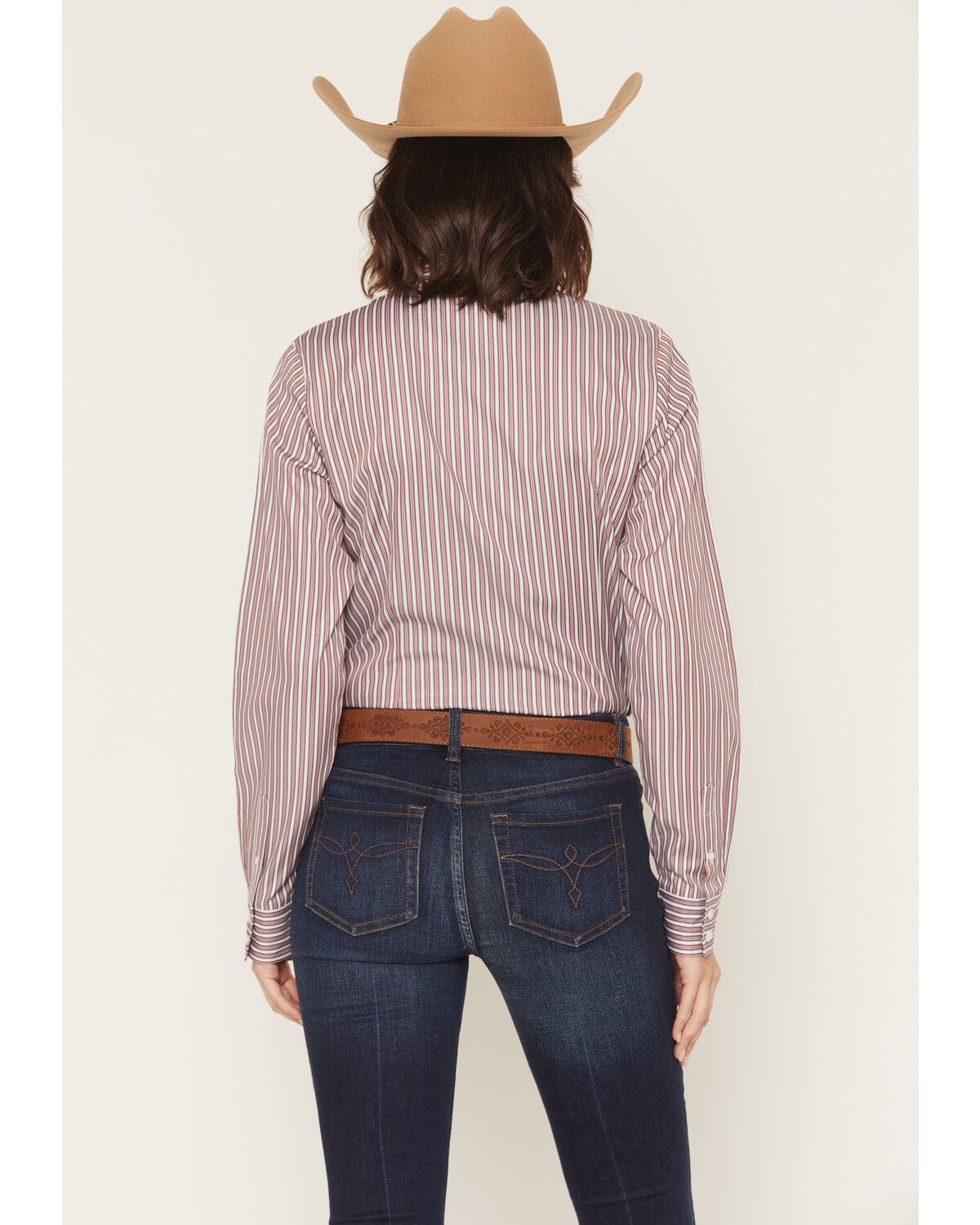 Image #4 - Cinch Women's TENCEL&trade; Striped Long Sleeve Button-Down Western Shirt, Multi, hi-res