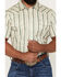 Image #3 - Sendero Provisions Men's Wyatt Horseshoe Stripe Print Short Sleeve Snap Western Shirt, Oatmeal, hi-res