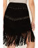 Image #4 - Scully Women's Fringe Concho Studded Suede Skirt , Black, hi-res