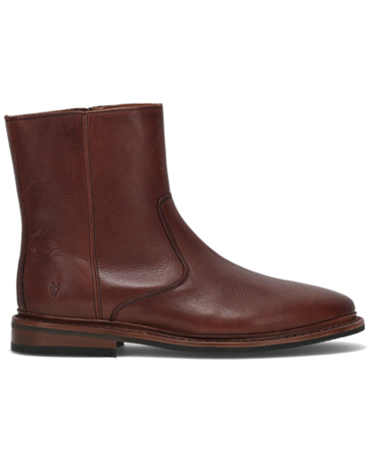 Image #2 - Frye Men's Paul Inside Zip Casual Boots - Round Toe, Brown, hi-res