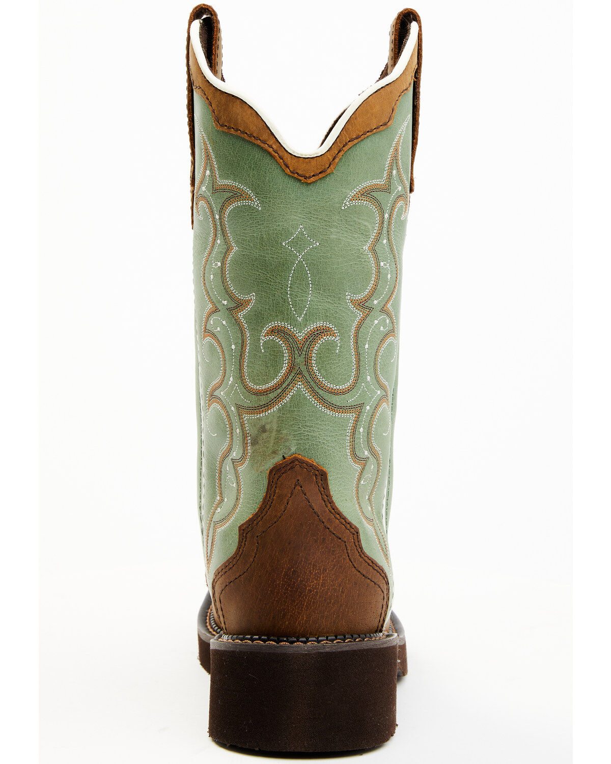 Image #5 - Justin Women's Raya Performance Western Boots - Broad Square Toe, Brown, hi-res