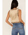 Image #5 - Idyllwind Women's Embroidered Floral Suede Vest, Tan, hi-res