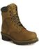 Image #1 - Chippewa Men's IQ Insulated 8" Lace-Up Logger Boots - Steel Toe, Bark, hi-res