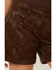 Image #2 - Dear John Women's Mid Rise Snake Print Shorts, Brown, hi-res