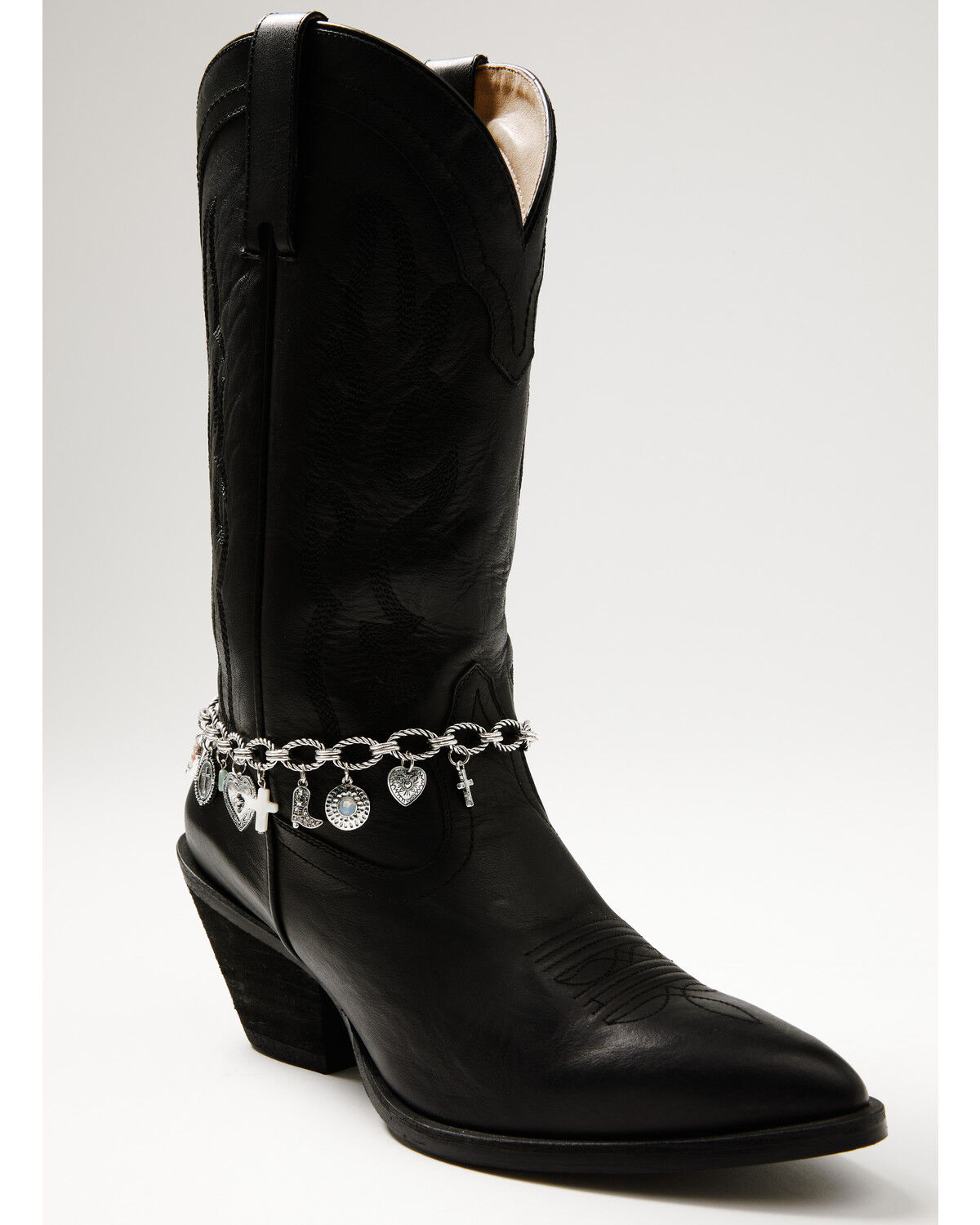 Image #1 - Shyanne Women's Chain Link Charm Boot Bracelet, Silver, hi-res