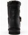 Image #5 - Milwaukee Leather Men's Buckled Lace-Up Boots - Round Toe, Black, hi-res