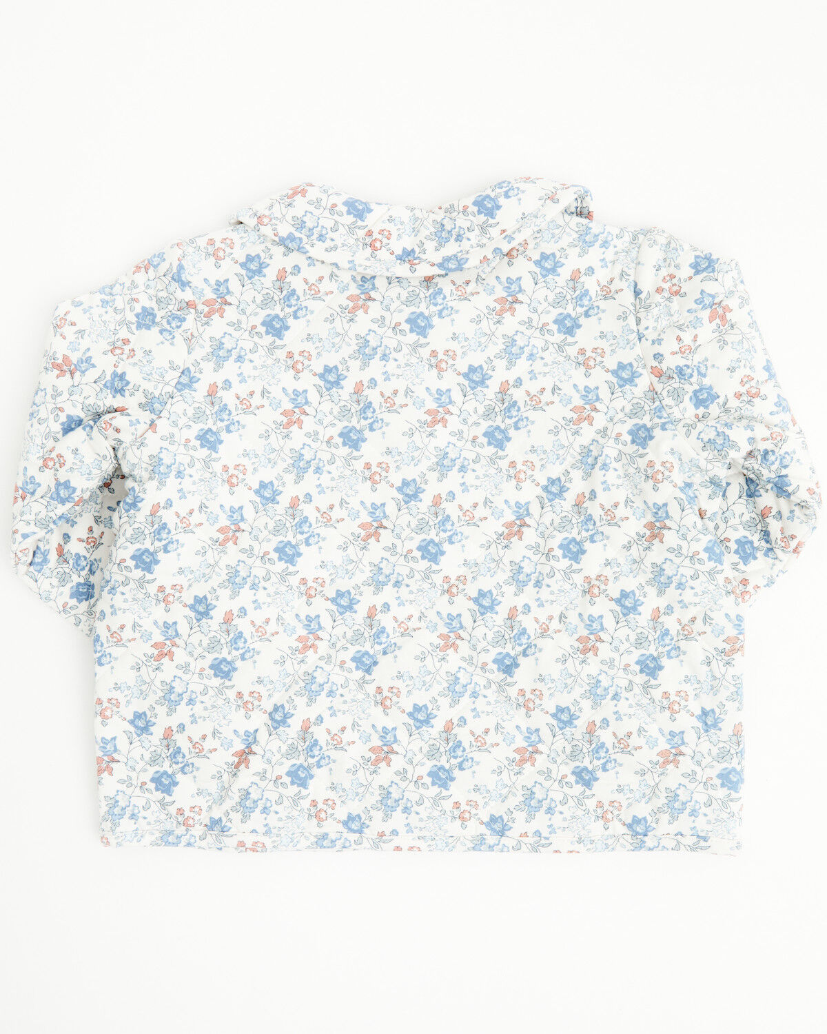 Image #3 - Angel Dear Toddler Girls' Floral Quilted Jacket, Ivory, hi-res