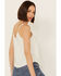 Image #4 - Shyanne Women's Crochet Trim Faux Suede Cami, Ivory, hi-res