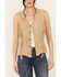 Image #3 - Scully Women's Fringe Suede Vest, Tan, hi-res