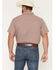Image #4 - Gibson Trading Co Men's Kick Dust Geo Print Short Sleeve Button-Down Western Shirt - Tall, Burgundy, hi-res