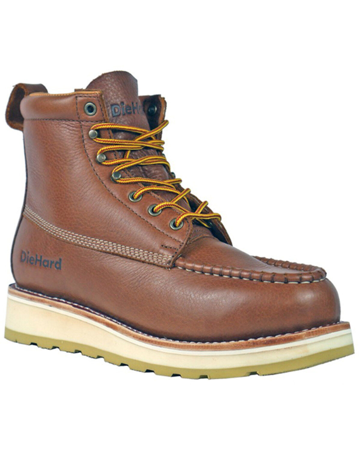 Image #1 - Die Hard Men's Malibu 6" Lace-Up Work Boots - Soft Toe, Rust Copper, hi-res