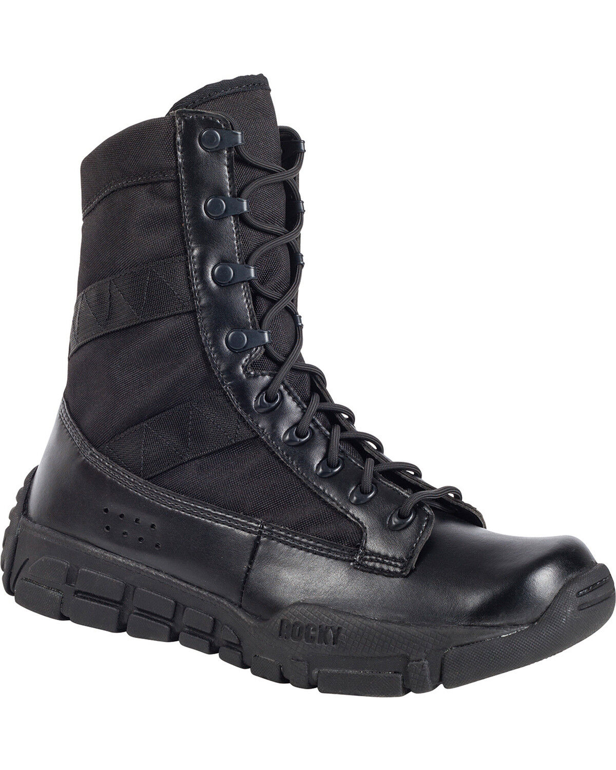 Rocky Men's C4T Military-Inspired Duty Boots, Black, hi-res