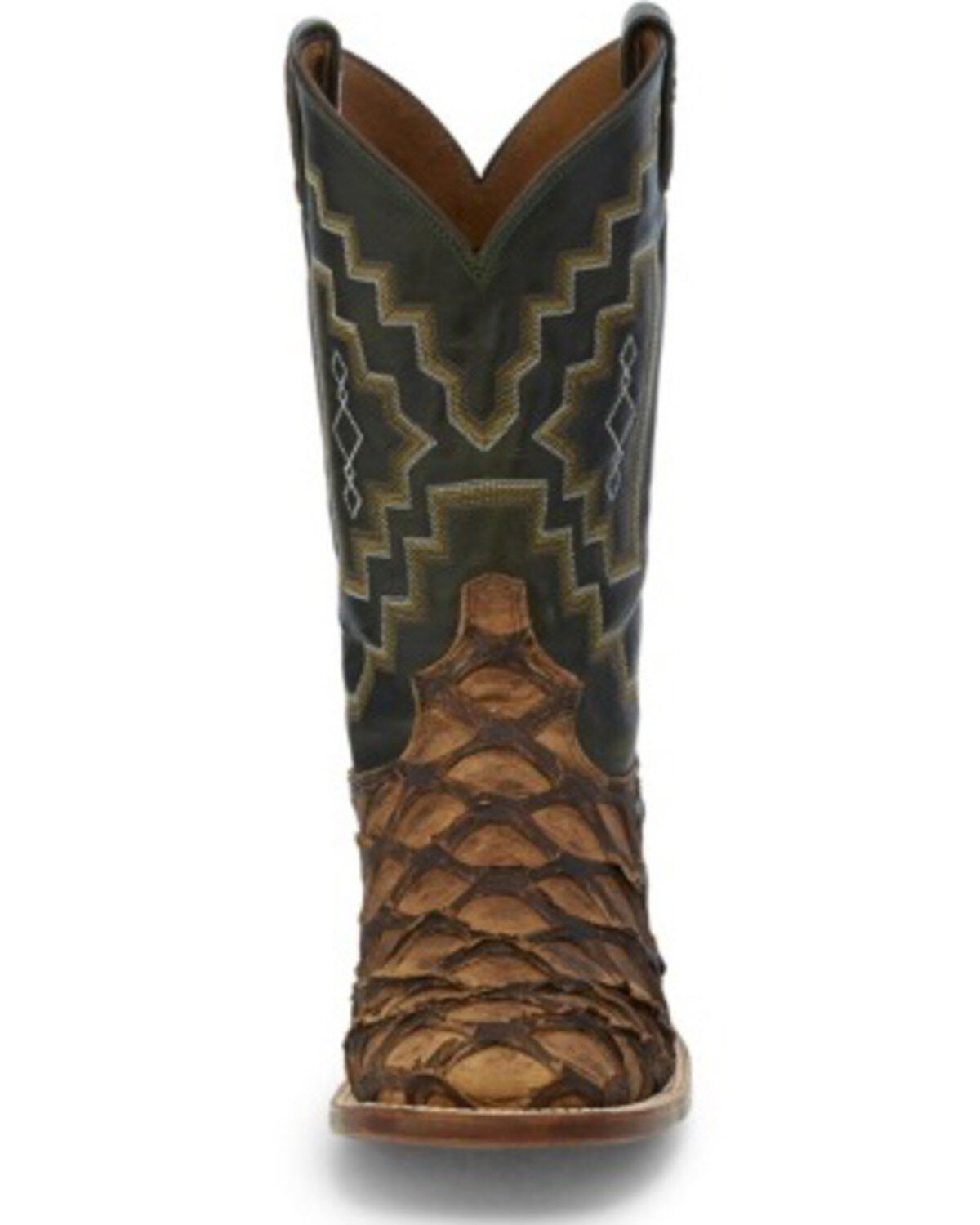 Image #3 - Tony Lama Men's Leviathan Exotic Pirarucu Western Boots - Square Toe, Brown, hi-res