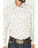 Image #3 - Rock & Roll Denim Men's Floral Print Long Sleeve Snap Stretch Western Shirt, Natural, hi-res