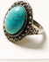 Image #2 - Shyanne Women's Silver & Turquoise Stone Cross 5-piece Ring Set, Silver, hi-res