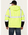 Image #4 - Hawx Men's High Vis Hooded Jacket - Big, Yellow, hi-res