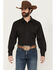 Image #1 - Wrangler Men's Tonal Long Sleeve Snap Western Shirt, Black, hi-res