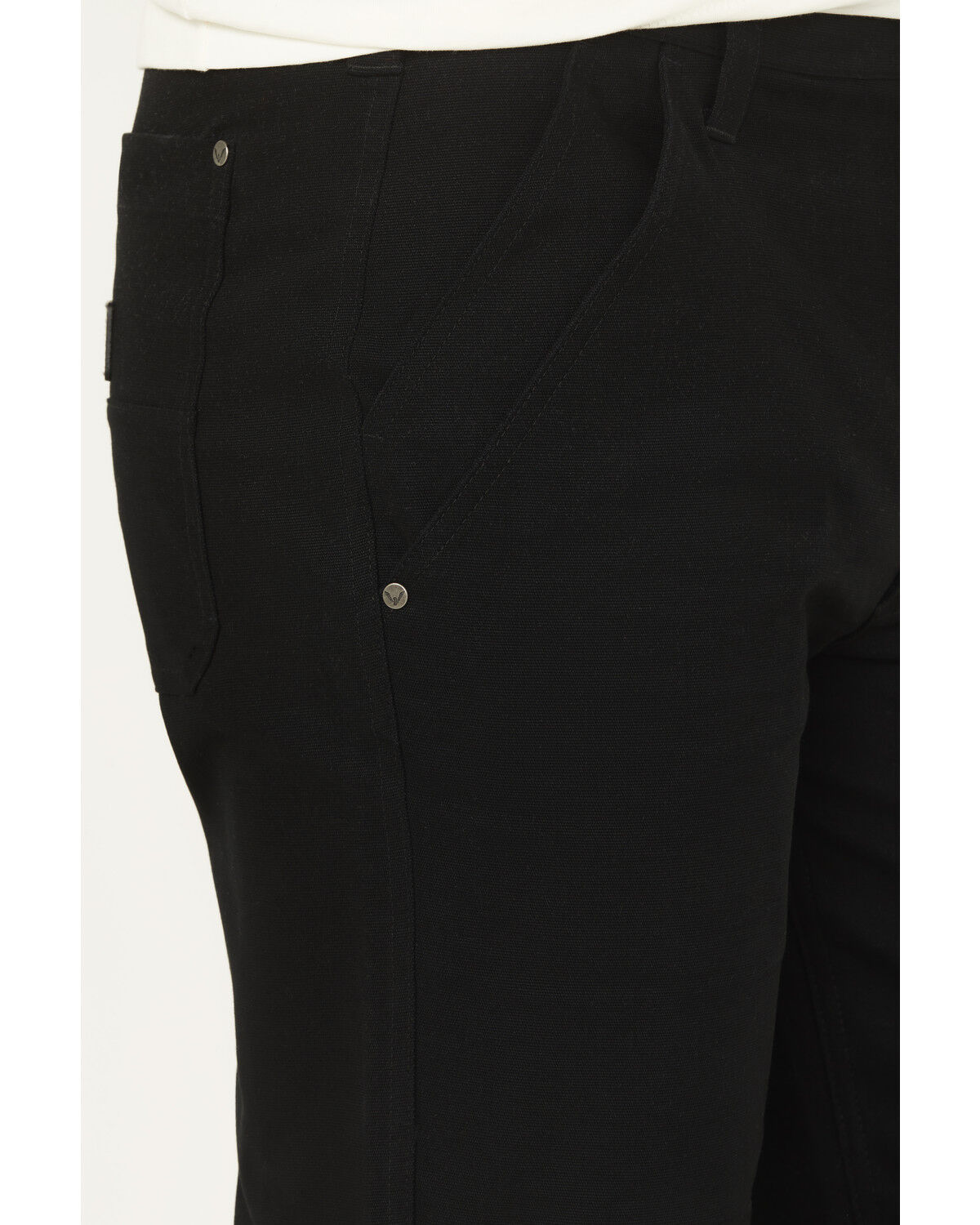 Image #2 - Thorogood Men's Canvas DWR Relaxed Straight Stretch Work Pants, Black, hi-res